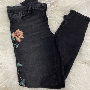 Floral denim